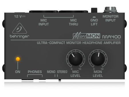 Behringer MICROMON MA400 Monitor Headphone Amplifier - or personal   more me   mixer on Sale