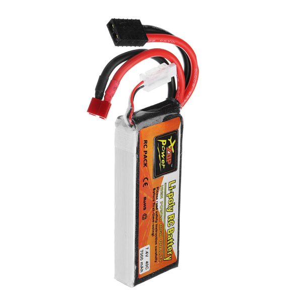 ZOP Power 7.4V 7000mAh 40C 2S Lipo Battery TRX Plug for TRAXXAS SUMMIT RC Car For Cheap