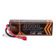 ZOP Power 7.4V 4000mAh 45C 2S Lipo Battery T Plug for RC Car Discount