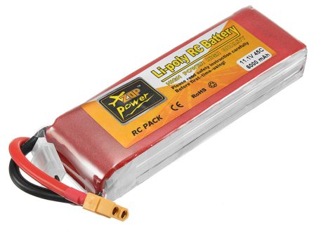 ZOP Power 11.1V 6000mAh 45C 3S Lipo Battery XT60 Plug on Sale